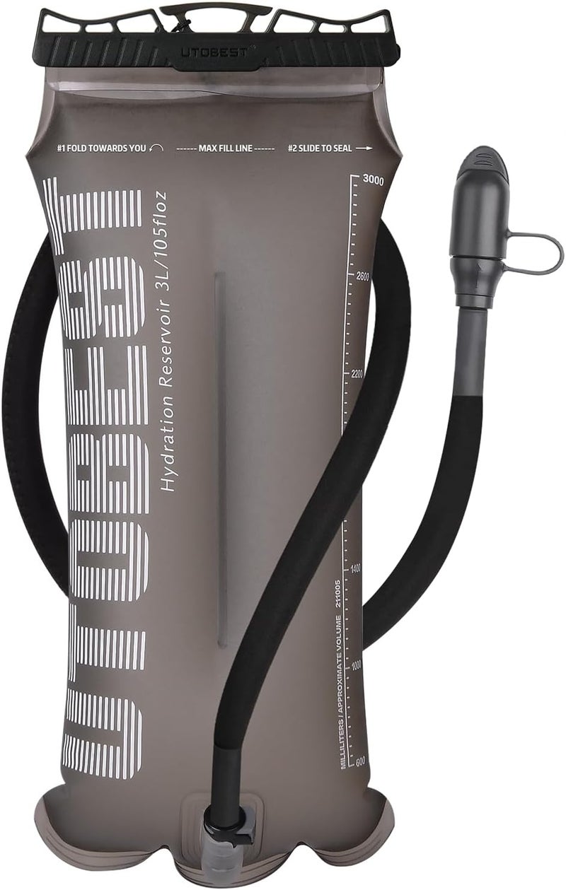 UTOBEST Hydration Bladder,TPU Water Bladder,Water Bladder for Hiking Backpack,BPA Free,Wide Opening,Leak-Proof,Water Reservoir for Hiking Cycling Camping Running - Image 1